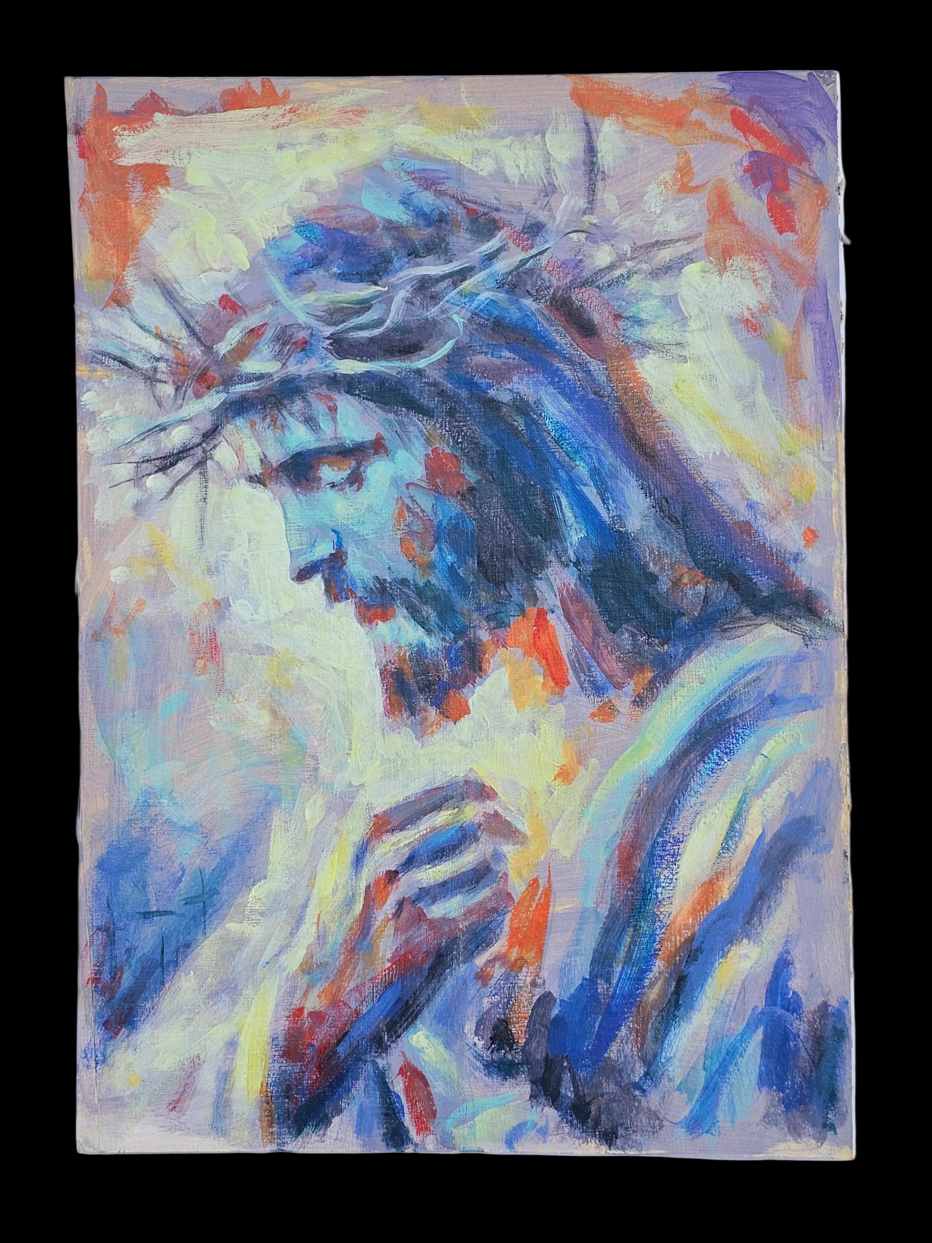 Jesus Christ – Crown of Thorns | Acrylic on Cardboard (30x40 cm)